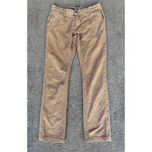 Obey Propaganda Mens Brown Textured Canvas Straight Leg Pants Size 30 Streetwear